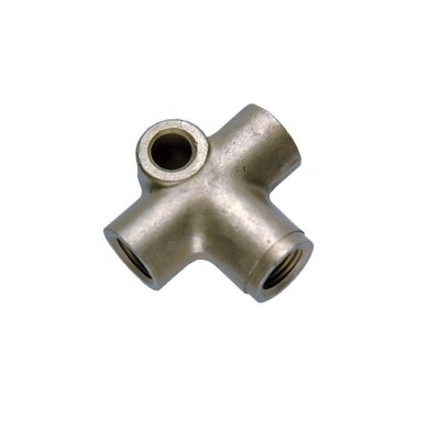 Raccordo riutilizzabile femmina a 3 vie con 3 filetti