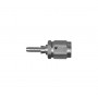 Raccordo graffabile inox dritto femmina, concavo