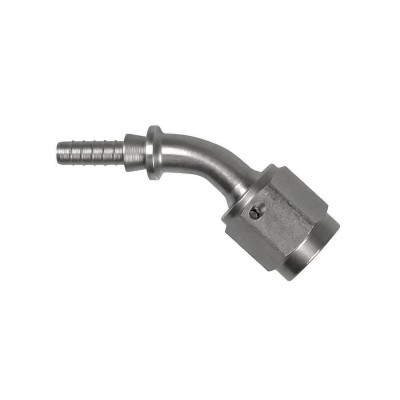 Raccordo graffabile inox a tubo 45° femmina, concavo - JIC 3/8 x 24