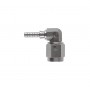 Raccordo graffabile inox forgiato 90° femmina, concavo - JIC 3/8 x 24