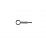 Raccordo graffabile inox a occhiello con collo esteso dritto