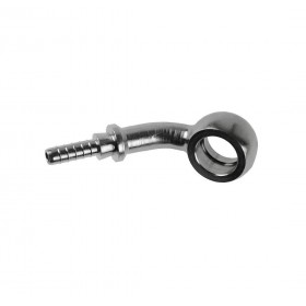 Raccordo graffabile inox a occhiello con collo esteso 45°