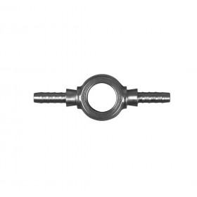 Raccordo graffabile inox a occhiello doppio - foro 3/8