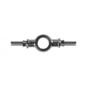 Raccordo a occhiello zincato, doppio collo esteso