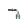 Raccordo graffabile inox HP a tubo 90° femmina, concavo - JIC 7/16 x 20