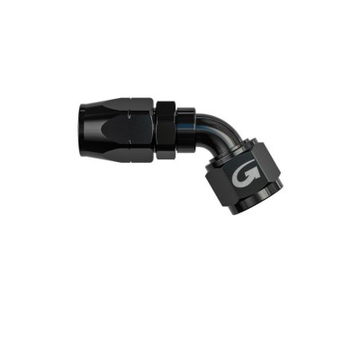 Raccordo Serie 200 alluminio a tubo 60°  femmina - nero
