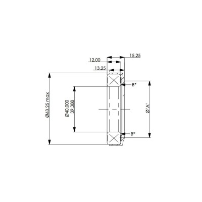 Cuscinetto reggispinta AP Racing 40 mm spessore ridotto