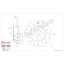 Brembo Sport TY3 Fiat IDEA (350_) Posteriore