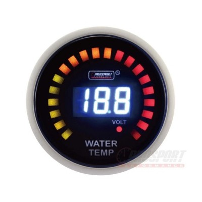 Prosport Serie 2 in 1 Temperatura Acqua/Voltmetro 52mm