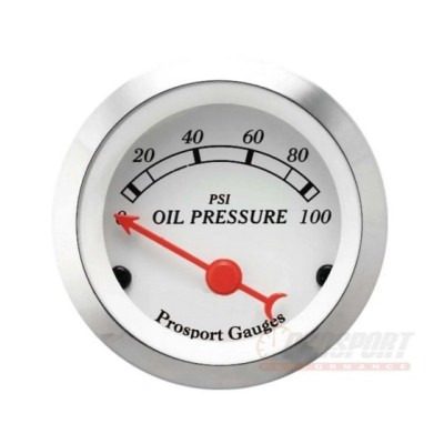 Prosport Serie Classica Bianca Pressione Olio 52mm