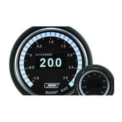 Prosport Serie 2 in 1 Wideband + Manometro Turbo 52mm
