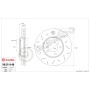 Brembo Sport TY3 BMW 3 CONVERTIBLE (E93), 3 COUPE (E92) Anteriore