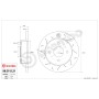 Brembo Sport TY3 Ford SIERRA I HATCHBACK (GBC) Posteriore