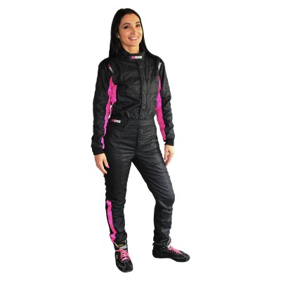 Tuta RRS Diamond Star Nero/ Rosa