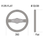 Volante Sparco R215 Flat Pelle