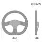 Volante Sparco R353 Scamosciato