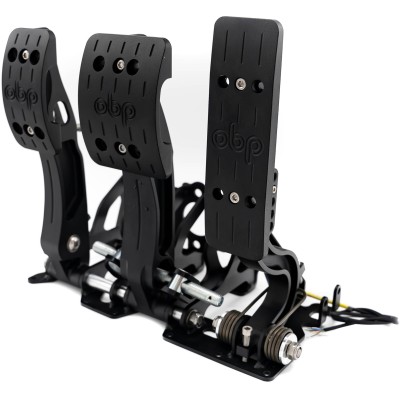Obp 3 Pedal Race Series Floor Mounted Nero