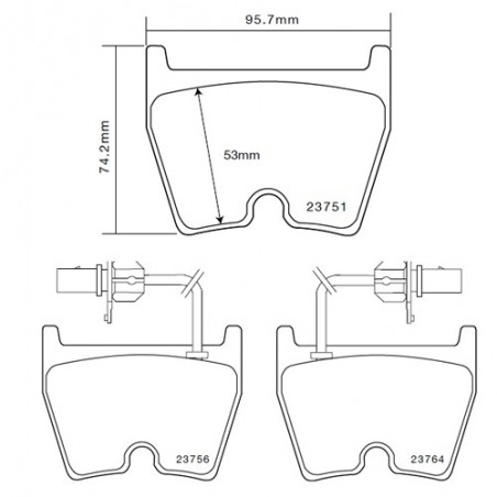 Brembo Sport HP2 07B31401 Lamborgini Murcielago