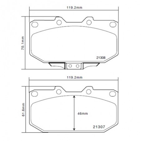 Brembo Sport HP2 07B31410 Nissan 300ZX (Z32)