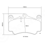 Brembo Sport HP2 07B31416 Porsche 911 Targa (997)