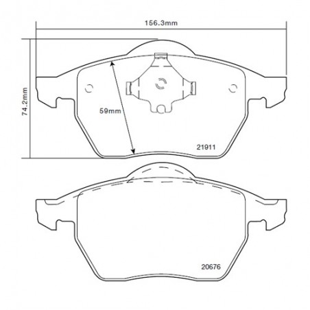 Brembo Sport HP2 07B31427 Audi A3 (8L1)