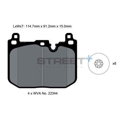 Pagid Street+ Mini (F56) Ant.