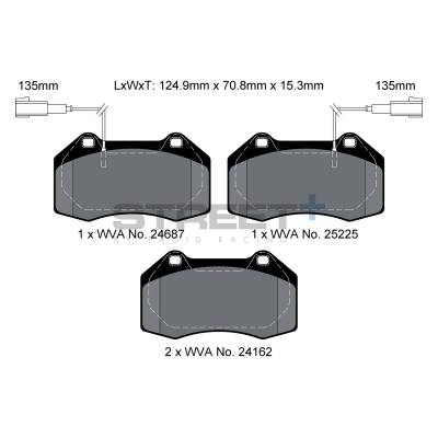 Pagid Street+ Abarth 500C/595C/695C (312) Ant.