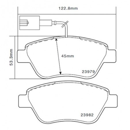 Brembo Sport HP2 07B31404 Fiat Panda (169_)