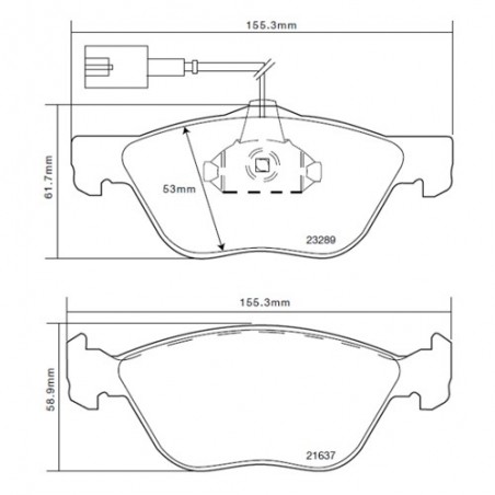 Brembo Sport HP2 07B31429 Alfa Romeo Spider (916_)