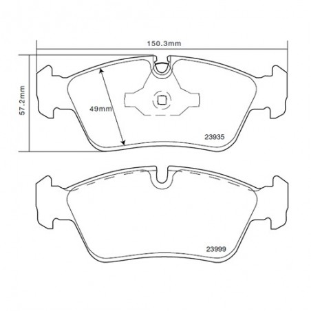 Brembo Sport HP2 07B31433 BMW Serie 1 (E87)