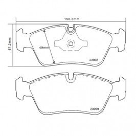 Brembo Sport HP2 07B31433 BMW Serie 3 (E90)