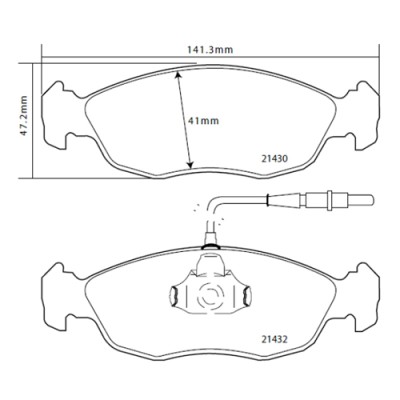 Brembo Sport HP2 07B31437 Citroen Saxo (S0, S1)