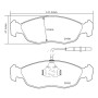 Brembo Sport HP2 07B31437 Peugeot 306 (7B, N3, N5)
