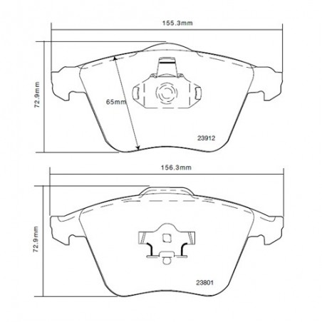 Brembo Sport HP2 07B31441 Volvo V50 (545)